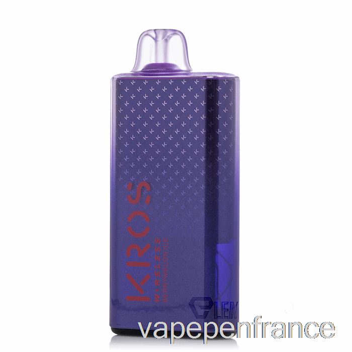 Stylo Vape Jetable Sans Fil Kros Wireless 9000 Aux Baies Et Au Melon